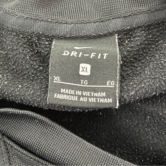 Nike Dri-Fit Iowa Hawkeyes Pullover Sweatshirt Black Gold XL - Picture 3 of 6